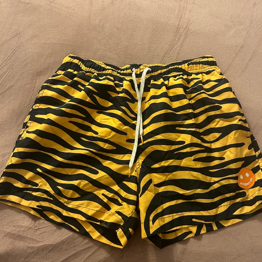 Tiger print swim trunks /shorts